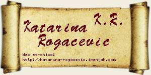 Katarina Rogačević vizit kartica